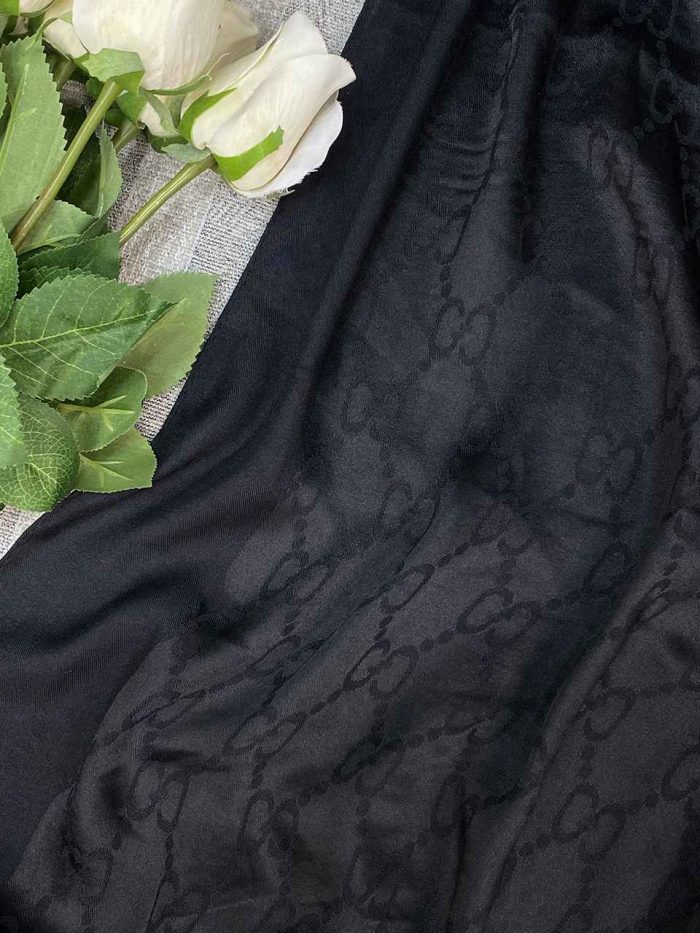 شال ژاکارد مشکی مارک فرانلند رشت
