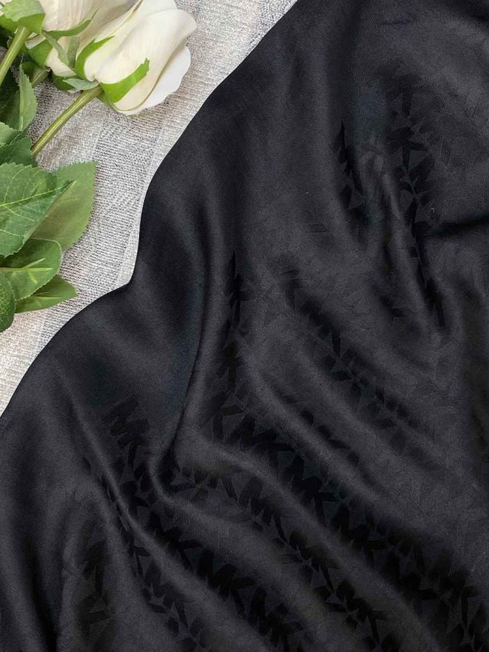 شال ژاکارد مشکی مارک فرانلند رشت