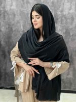 شال ژاکارد مشکی مارک فرانلند رشت