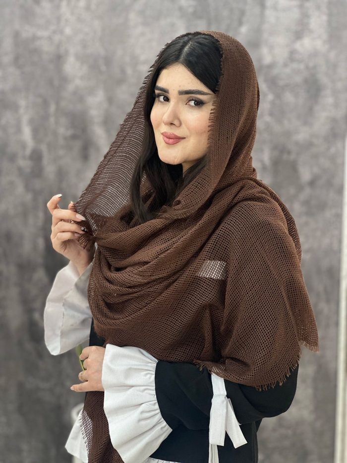 شال وارداتی کنفی دور ریش توری فرانلد رشت