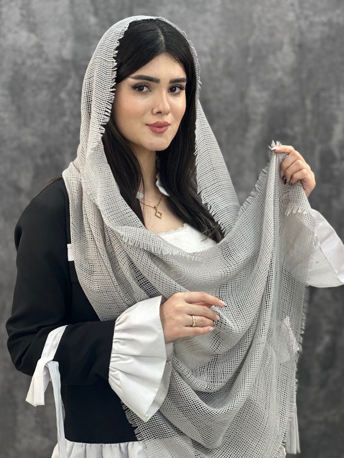 شال وارداتی کنفی دور ریش توری فرانلد رشت