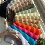 شال نخ پنبه منگوله دار پلیسه فرانلند رشت