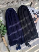 شال نخ پنبه منگوله دار پلیسه فرانلند رشت