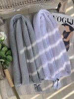 شال نخ پنبه منگوله دار پلیسه فرانلند رشت