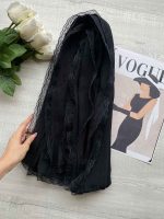 شال کریشه دور زیپی دور دانتل مشکی فرانلند رشت