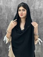 شال کریشه دور زیپی دور دانتل مشکی فرانلند رشت
