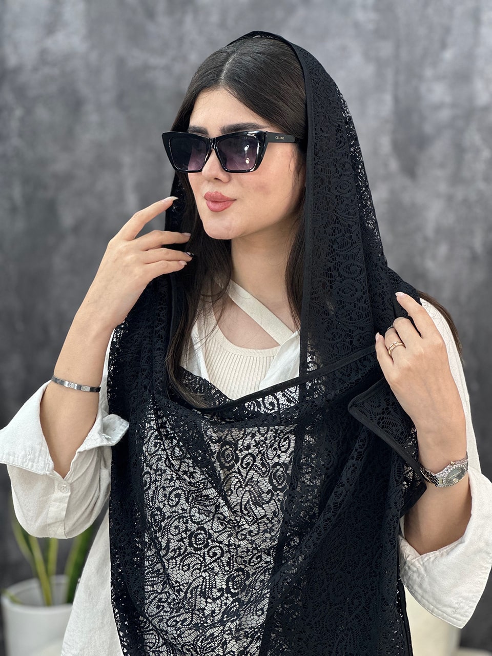 شال توری بهاره گیپور عیدانه فران لند رشت عمده
