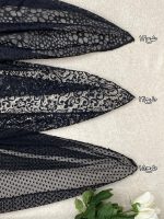 شال توری میکس مشکی طرح دار فرانلند رشت