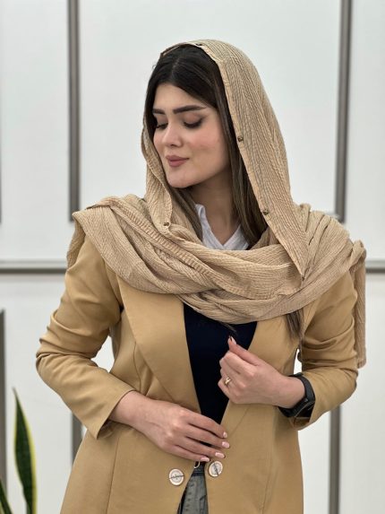 شال وارداتی پانچی میکس کرم فرانلند رشت