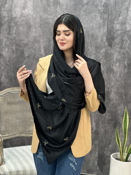 شال کوپرا پاپیون مشکی فرانلند رشت