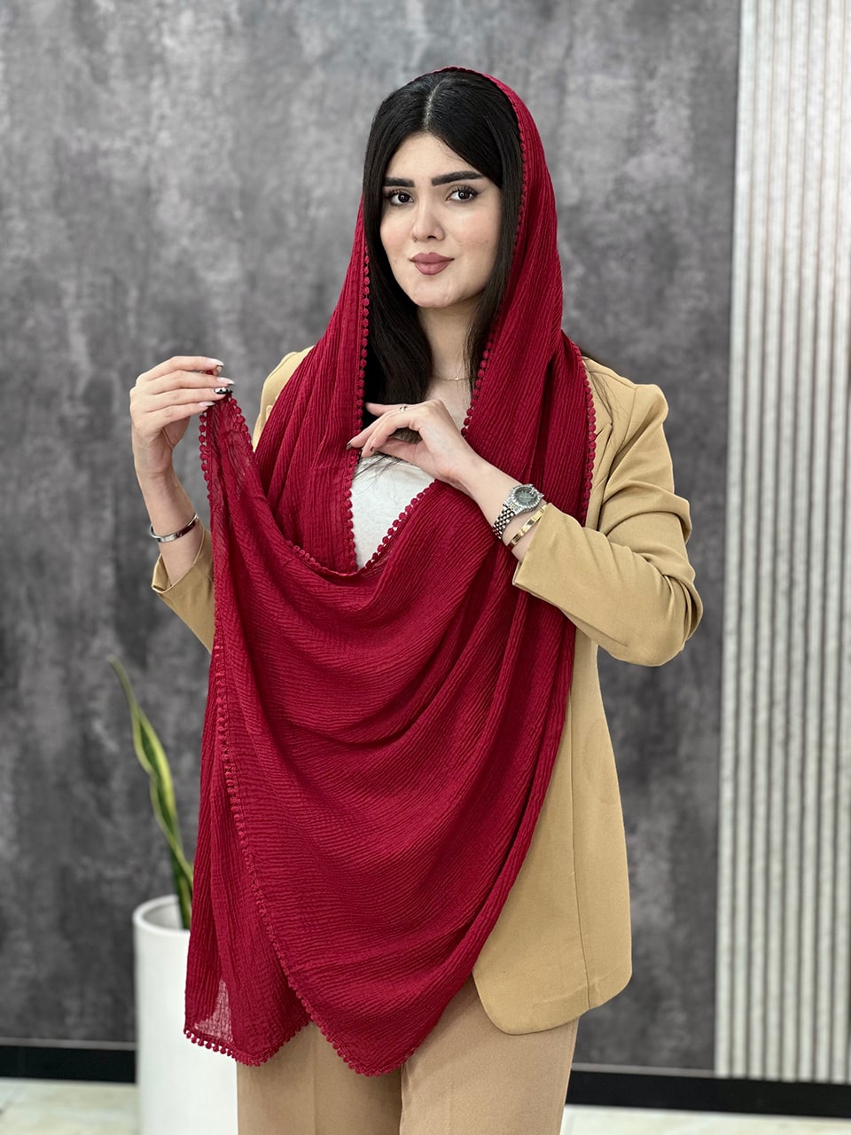 شال وارداتی دور عدسی پلیسه فرانلند رشت