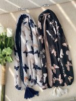 شال پلیسه طرحدار پروانه فرانلند رشت