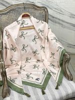 روسری قواره 140 نخی پاپیون فرانلند رشت