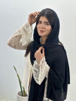 شال تک رنگ مشکی نخ برشکا فرانلند رشت