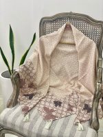 روسری قواره 140 ساده گوچی نخی فرانلند رشت