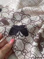 روسری قواره 140 ساده گوچی نخی فرانلند رشت