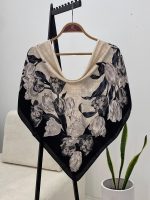 روسری طرحدار گل سیا اسکارف رشت فرانلند
