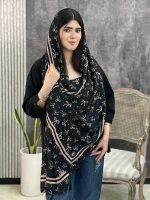شال پلیسه طرحدار پاپیون فرانلند رشت