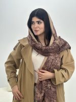 شال مخمل میکس قهواه ای فرانلند رشت