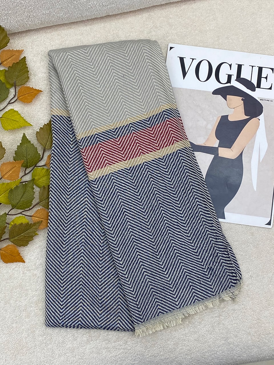 شال نخی پاییزه رشت فرانلند وارداتی