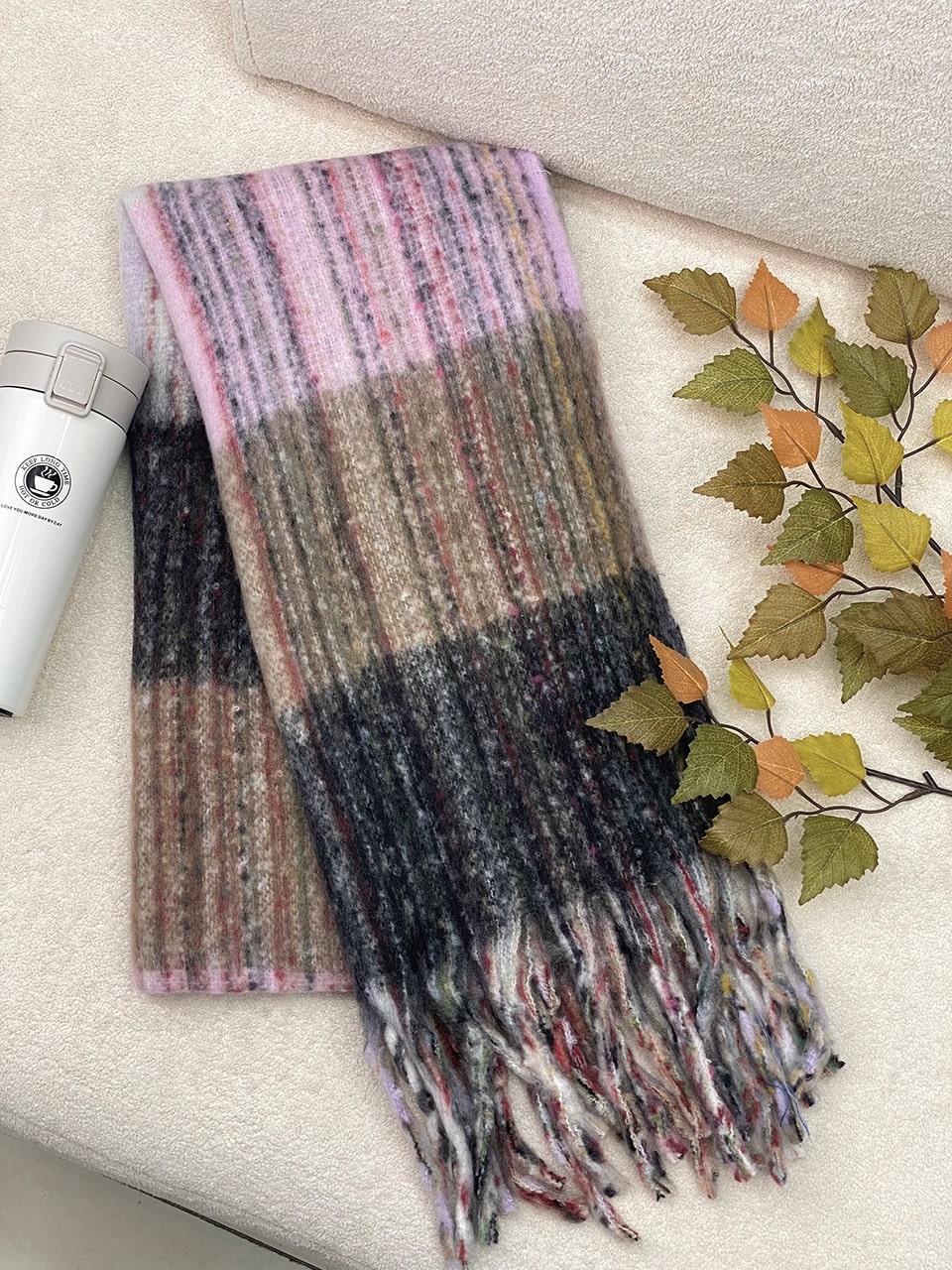 بیگ اسکارف پشمی آبرنگی فرانلند رشت