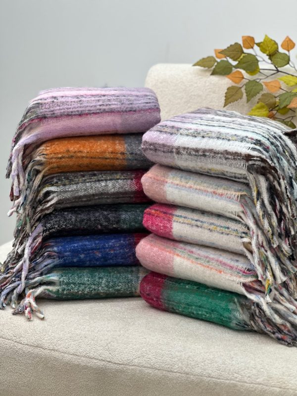 بیگ اسکارف پشمی آبرنگی فرانلند رشت