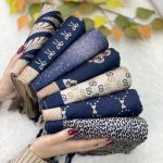 شال مخمل طرحدار فرانلند رشت