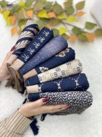 شال مخمل طرحدار فرانلند رشت