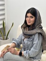 شال مخمل طرحدار فرانلند رشت