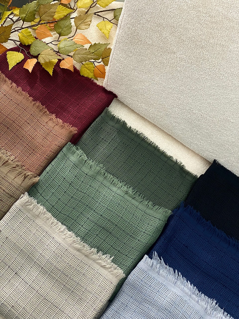 شال دور ریش پاییزه کنفی فرانلند رشت