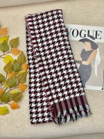 شال مخمل کرم مشکی رشت فرانلند