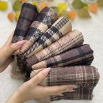 شال مخمل طرحدار چهارخونه رشت فرانلند