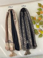شال مخمل کرم مشکی رشت فرانلند