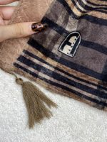 شال مخمل طرحدار چهارخونه رشت فرانلند