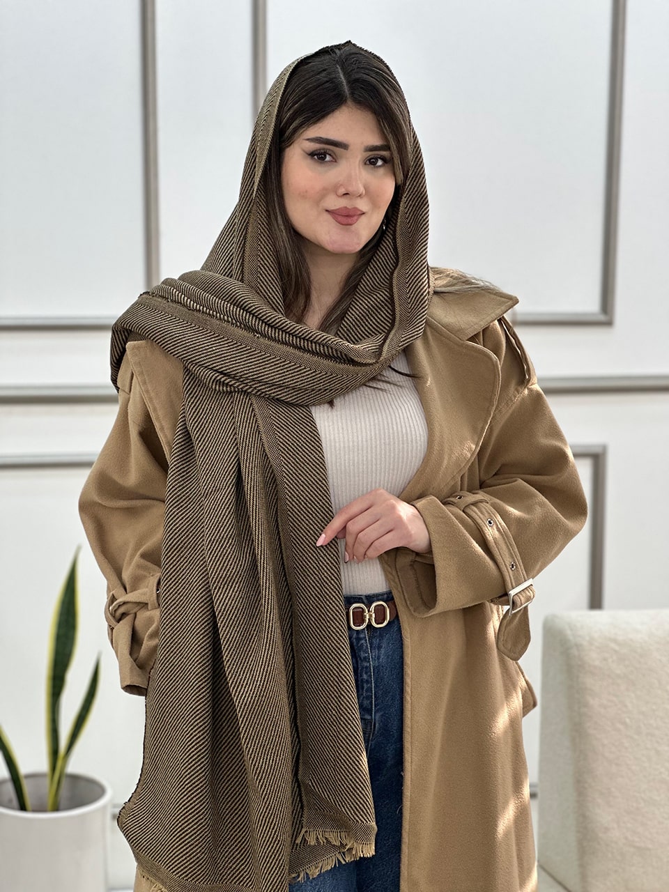 شال بوکله بافت زمستانه پاییزه رشت فران لند