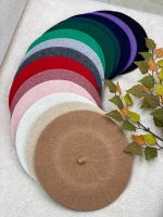 کلاه برت فرانسوی بافت ریز پاییزه زمستانه شال روسری فران لند