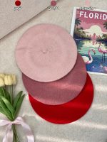 کلاه برت فرانسوی بافت ریز پاییزه زمستانه شال روسری فران لند