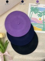 کلاه برت فرانسوی بافت ریز پاییزه زمستانه شال روسری فران لند