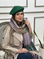 کلاه برت فرانسوی بافت ریز پاییزه زمستانه شال روسری فران لند