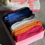 شال تکرنگ تک رنگ نخ مشکی فران لند پلیسه برشکا دانتل عمده