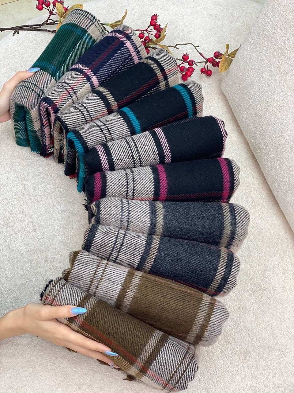 شال موهر دور ریش پشمی باربری فرانلند رشت