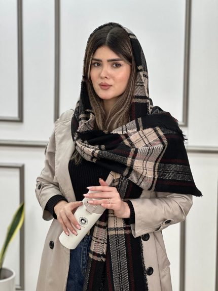 شال موهر دور ریش پشمی باربری فرانلند رشت