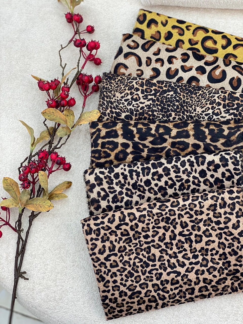 شال مخمل پلنگی ریز موهر فرانلند رشت