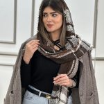 شال بولکه قهوه ای ترند فرانلند رشت