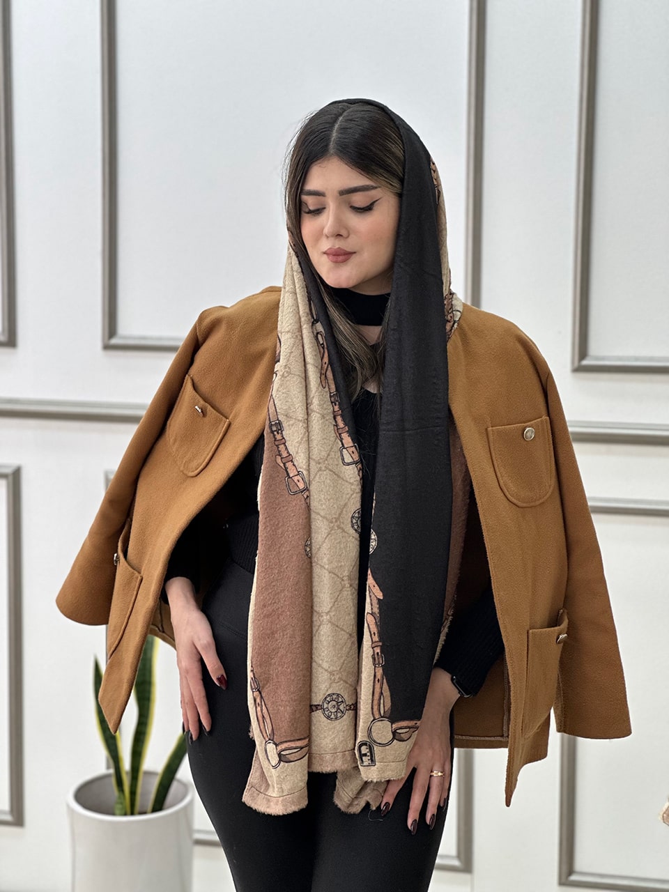 شال مخمل کمبرندی پاییزه فرانلند رشت عمده