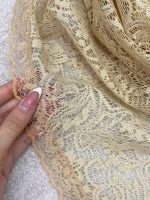 روسری سه گوش گیپور دور دانتل فرانلند رشت