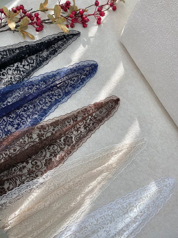 روسری سه گوش گیپور دور دانتل فرانلند رشت