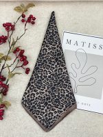 مینی اسکارف پلنگی نخی فرانلند رشت عمده