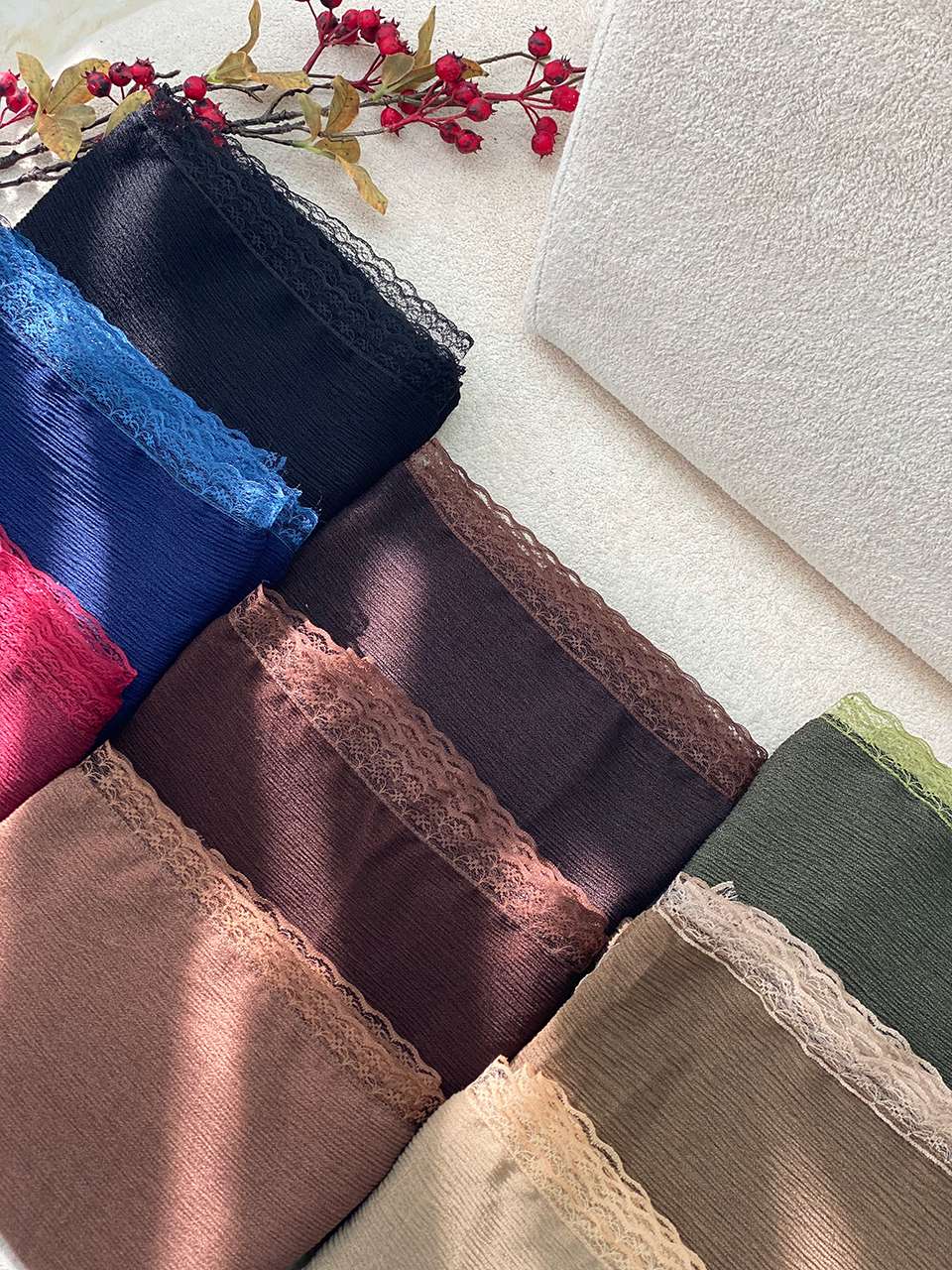 شال دور دانتل پاییزه فرانلند رشت عمده