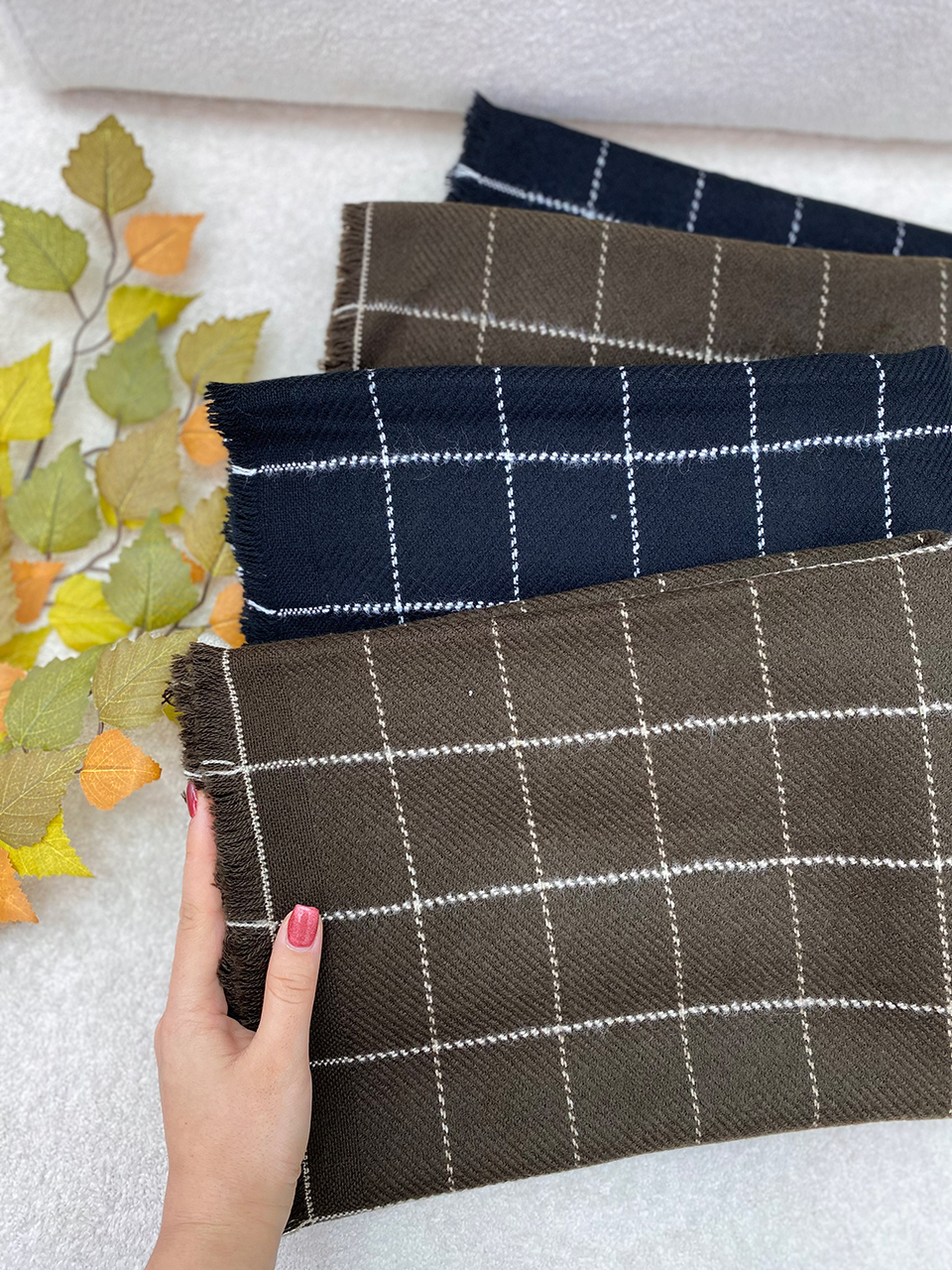 شال دور ریش موهر مربعی فرانلند رشت